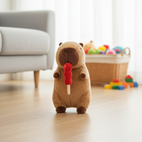 Peluche Capybara Bingtanghulu Tendance, Douce et Mignonne, Jouet en Peluche de Dessin Animé pour Enfants, Cadeau de Festival, Vente en Gros