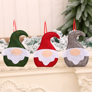 Nouvelles décorations de Noël, ornements en tissu de style nordique représentant le dieu de la terre, ornements de Noël en tissu de style Père Noël, décorations pour sapin de Noël. - Product Image 4