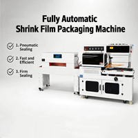 Machine d'emballage automatique pour boîtes et livres, scelleuse en L pour film POF/PVC, machine de thermoscellage et d'emballage rétractable