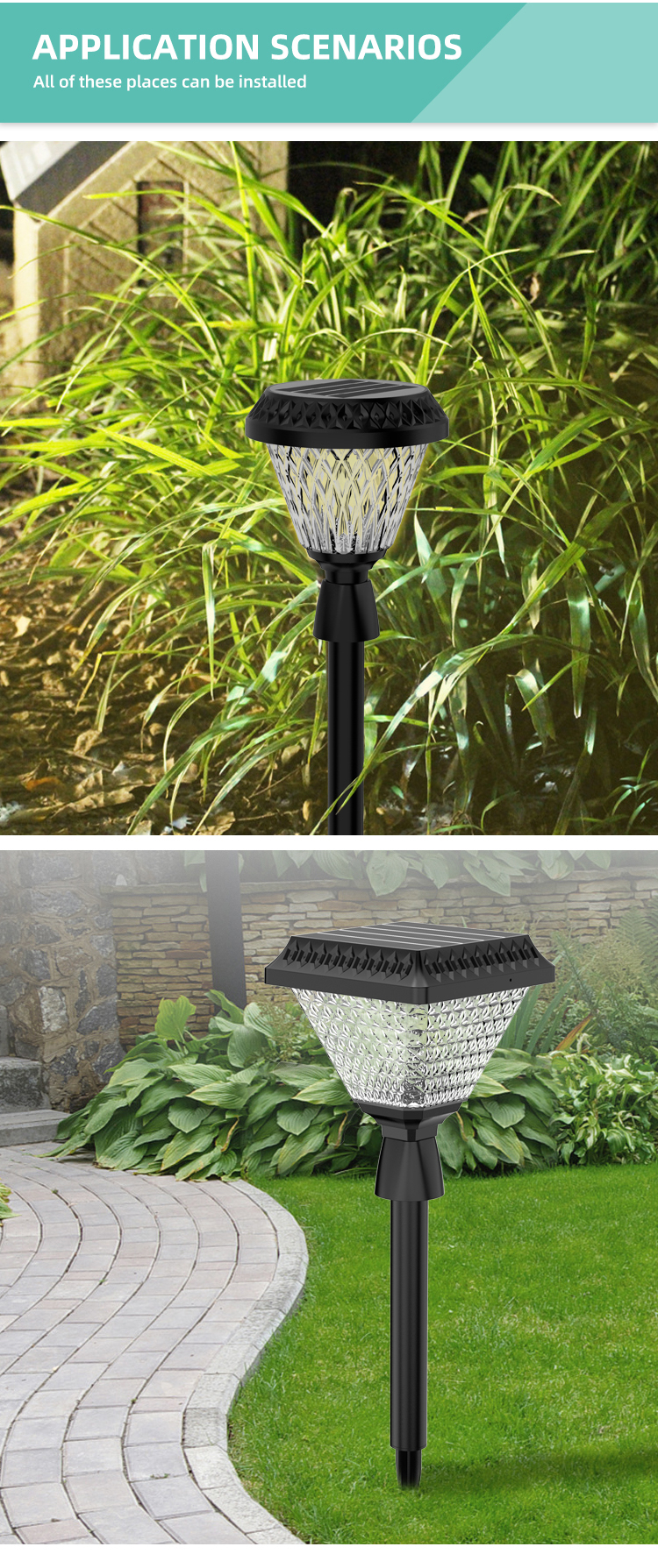 Upin Amazon top solar column light R-10C/Y lighting column LED Solar Garden Light - Other Light - 6