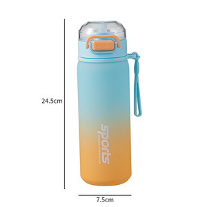 Nouvelle <span class=keywords><strong>tasse</strong></span> en plastique dégradé <span class=keywords><strong>avec</strong></span> paille, grande capacité, pour sports de plein air, pour couples, <span class=keywords><strong>tasse</strong></span> <span class=keywords><strong>à</strong></span> thé portable, personnalisable - Product Image 4