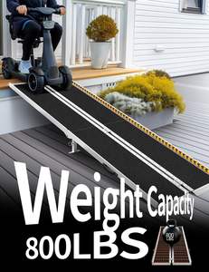 <span class=keywords><strong>Rampe</strong></span> d'accès portable pour fauteuil roulant de 1,2 m avec pieds de <span class=keywords><strong>support</strong></span>, <span class=keywords><strong>rampe</strong></span> pliable pour seuils de porte, escaliers et entrées de maison - Product Image 4