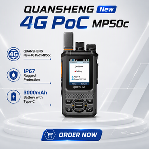 QUANSHENG MP50c, Walkie Talkie Inteligente 4G PoC, IP67, GPS, 3000mAh, Tipo-C, Funcionamiento Autónomo, Reducción de Ruido - Product Image 3