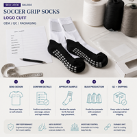Chaussettes de football avec logo ODM pour les collections de merchandising des clubs, avec programmes d'achat en gros