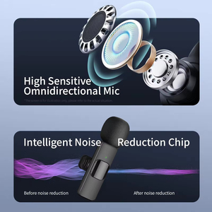 Micrófono Inalámbrico de Solapa, Micrófono Lavalier Inalámbrico, Micrófono de Solapa para iPhone - Product Image 3