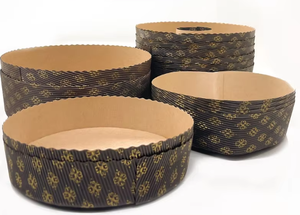 Stampo per Panettone in Carta Kraft 18,5*6cm, Resistente alle Alte Temperature, per Muffin e Dolci - Product Image 3