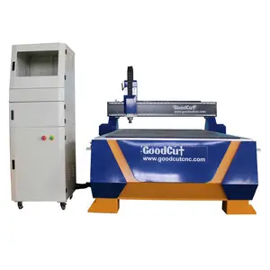 Gỗ nhỏ bơm chân không CNC Router với thiết bị quay