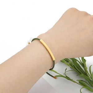 Pulsera Trenzada Shang Rui de Acero de Titanio, Tubo Curvo Hueco, Ajustable, Diseño Geométrico Personalizado - Product Image 4