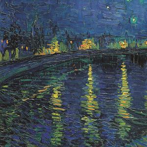 Riproduzione <span class=keywords><strong>di</strong></span> Livello Museale della <span class=keywords><strong>Notte</strong></span> <span class=keywords><strong>Stellata</strong></span> <span class=keywords><strong>di</strong></span> Vincent <span class=keywords><strong>Van</strong></span> <span class=keywords><strong>Gogh</strong></span>, Paesaggio del Rodano Impressionista, Alta Risoluzione, Ecologica - Product Image 5