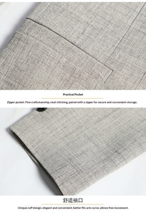 Nuevo Blazer Casual de Negocios <span class=keywords><strong>para</strong></span> Hombre de Mediana Edad y Joven, Chaqueta Cortavientos de Un Solo Pecho, Abrigo Superior, Traje Casual <span class=keywords><strong>para</strong></span> Hombre - Product Image 3