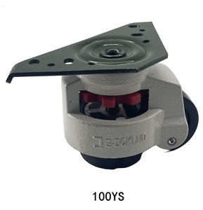 China 80YS OD61.5mm 145x145mm Altura 103 Nivelamento Caster para Extrude <span class=keywords><strong>t</strong></span> Slot Perfil Triangular Placa Superior Série # MSR11-1011 - Product Image 3