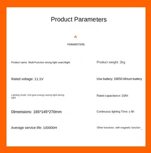 Đèn pin LED cầm tay TY309, đa chức năng, từ tính, chống nổ, dùng cho ngoài trời, đạt chuẩn IP65 - Product Image 5