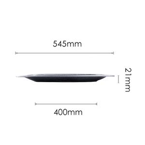 RE3G Plateaux ovales peu profonds en aluminium Poêle à griller jetable Conteneurs ovales en aluminium à usage intensif - Product Image 6