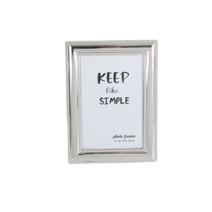 Jinn Nhà Tùy Chỉnh Kích Thước 4*6 ''Hiện Đại Kim Loại Hình Ảnh Khung Bạc Nhôm Khung Ảnh Với Tùy Chỉnh In Treo Trên Bàn - Product Image 1