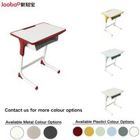 Bureau simple en acier en bois ergonomique moderne école secondaire Durable et bon bureau de conception meubles de classe intelligents pour étudiant