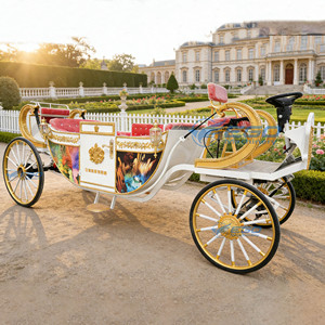 Nouvelle Carrosse Royale Électrique Blanche Cendrillon 2026 Personnalisée – Buggy Électrique Sans Chevaux pour Visites Touristiques - Product Image 2