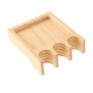 Soporte para Tacos de <span class=keywords><strong>Billar</strong></span> Cueelf Premium de Madera Maciza con 3 Ranuras, Estilo Vintage, con Almacenamiento para Tizas, para Sala de Juegos y <span class=keywords><strong>Bar</strong></span> - Product Image 2