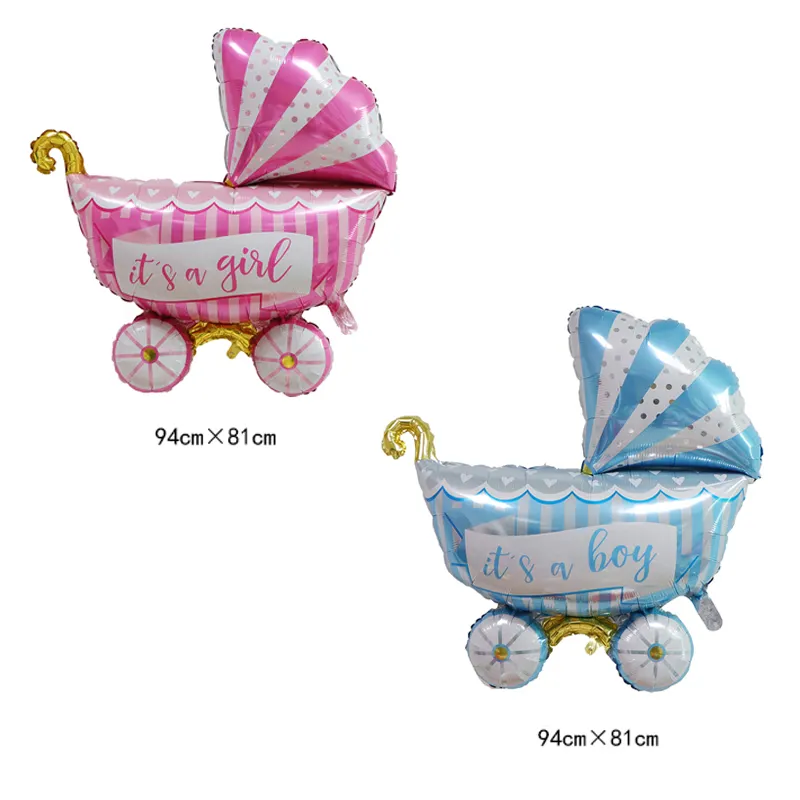 New arrive!!! cartoon car foil balloons baby carriage shaped balloons kids toy Modeling balloon