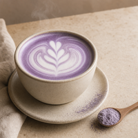 Poudre d'Ube 100% Pure, Poudre d'Igname Violette Naturelle, Colorant Violet Naturel pour la Pâtisserie, les Boissons et les Desserts