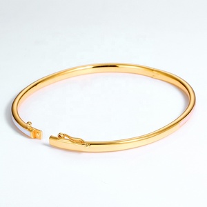 Mode <span class=keywords><strong>or</strong></span> vermeil moitié émail double couleur 925 <span class=keywords><strong>bracelet</strong></span> <span class=keywords><strong>jonc</strong></span> en argent massif - Product Image 3