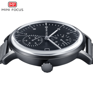 Mini Focus mf0052g 0052 người đàn ông mới ban đầu thạch anh xem lưới thép ban nhạc Chronograph mỏng đồng hồ cho nam giới reloj Hombre Homme Montre - Product Image 3