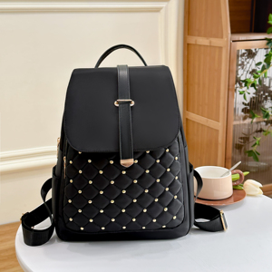 <span class=keywords><strong>Sac</strong></span> à <span class=keywords><strong>dos</strong></span> à la mode pour femmes, <span class=keywords><strong>sac</strong></span> à <span class=keywords><strong>dos</strong></span> texturé rétro de grande capacité, tout-assorti, une pièce, livraison directe 422 - Product Image 5