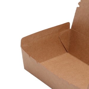 Caja de Almuerzo Portátil de Papel Kraft Biodegradable, Ecológica, Impermeable, con Logotipo Personalizable, para Llevar <span class=keywords><strong>Ensaladas</strong></span> - Product Image 6