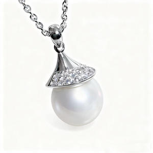 31438DIY Pearl Accessories S925 Silver <b>Pendant</b> 10-14mm Beads Empty Support Concealer Necklace <b>Pendant</b> <b>Crystal</b> <b>Pendants</b> Charms - Product Image 5
