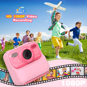 Cámara Instantánea para Niños, 1080P HD, Doble Lente, Selfie para Niñas y Niños, Regalos de Navidad y Cumpleaños, Pantalla Grande HD de 3.5 Pulgadas, Plástico - Product Image 5