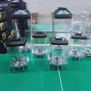 2 in 1 2 2 tazze di 4500w elettrodomestici da cucina pesanti commerciali Mixer spremiagrumi robot da cucina frullatore d'argento - Product Image 4