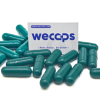 Capsules végétales vides Wecaps Halal de qualité pharmaceutique, taille 1, coque dure, taux de remplissage élevé 99,9%