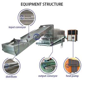 Machine de séchage à bande transporteuse continue pour soja, machine de séchage à bande transporteuse pour haricots noirs fermentés - Product Image 3