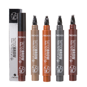 Stylo et crayon à barbe 4 pointes, rehausseur de poils, hydratant, anti-chute, outils de coloration et de modelage pour moustache et sourcils - Product Image 3