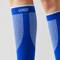 Chaussettes de football de qualité supérieure, antidérapantes, à tube long, avec compression, pour athlètes professionnels