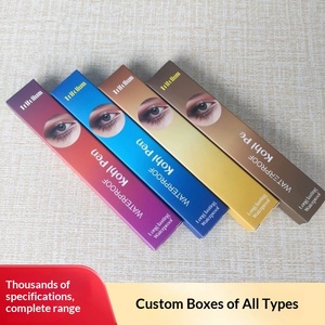 กล่องบรรจุภัณฑ์สีพื้นแบบกำหนดเองสำหรับอายไลเนอร์ ลิปสติก ลิปบาล์ม มาสคาร่า เครื่องสำอางขายส่ง - Product Image 2