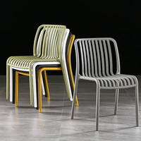 Vente en gros Chaise de salle à manger empilable Chaise en plastique pour restaurant
