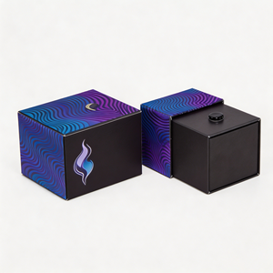 Cajas de embalaje deslizantes laminadas brillantes de primera calidad con cierre a prueba de niños y manipulaciones para set de brochas de maquillaje y sombras de ojos - Product Image 6
