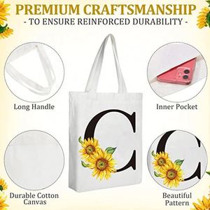 Sac fourre-tout en toile de couleur unie, taille personnalisable, sac fourre-tout en toile personnalisé, sac à bandoulière en toile, sac en toile uni personnalisé - Product Image 3