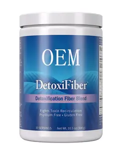 Organic detox Fiber Supplement Powder 30 porções suporta naturalmente a limpeza intestinal e ajuda a digestão intestinal