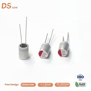 ตัวเก็บประจุโพลีเมอร์นำไฟฟ้าแบบแข็ง 10V 1000uF 8*11.5 มม. แบบรูทะลุ สำหรับวงจรไฟฟ้าความถี่สูง จากโรงงานโดยตรง - Product Image 1