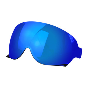 Lentille de casque de moto, teinte bleue, matériau PC, ajustement universel pour casque intégral, utilisation de jour et de nuit - Product Image 1