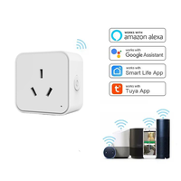 SIXWGH Argentine IRAM Australie Prise intelligente WiFi 16A avec surveillance de la consommation et minuterie, compatible Tuya SmartLife Google Alexa Yandex Alice, pour la maison