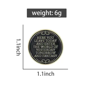 Aquí Dejas Tu Marca en el Mundo <span class=keywords><strong>de</strong></span> Ayer, Mañana y la Fantasía: Broches <span class=keywords><strong>de</strong></span> Esmalte con Frases Clásicas Famosas, Pin <span class=keywords><strong>de</strong></span> Solapa - Product Image 2