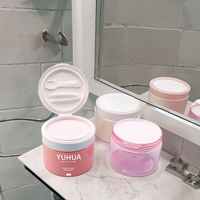 Tampon de coton tonique nettoyant pour le maquillage du visage de soins de la peau en gros pot cosmétique avec capuchon à rabat contenant de tampon de toner avec pince à épiler