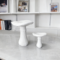 Décorations créatives en forme de champignons simulés pour la décoration du salon, décoration de la pièce, ornements de table, artisanat en résine fait à la main