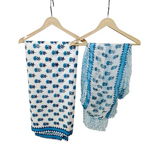 Salwar Kameez de Algodón con Estampado a Mano, Vestido Étnico Moderno Pakistaní e Indio para Mujer, con Dupatta de Chifón, Prendido y Sin Arrugas - Product Image 1