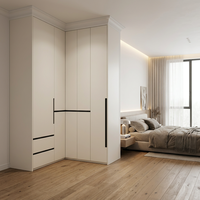 Armoire de Luxe Moderne à Portes Plates pour Chambre à Coucher, Meuble de Rangement pour Vêtements, Idéal pour Chambre Principale