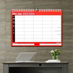 Hot Sale 2026 2027 OEM Weekly Planner <b>Calendar</b> Spiral Custom Printed Daily Wall <b>Calendar</b> - Product Image 4