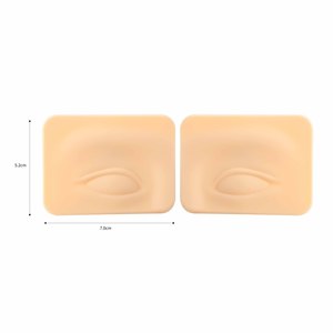 Peau d'entraînement en silicone 3D réaliste, épaisseur 1,2 cm, pour la formation des débutants en maquillage permanent (sourcils, eye-liner) - Product Image 5