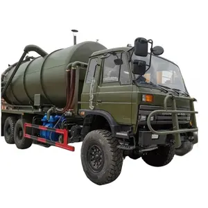 Camion d'aspiration d'eaux d'égout d'aspiration de Dongfeng 6x6 12000l de prix usine